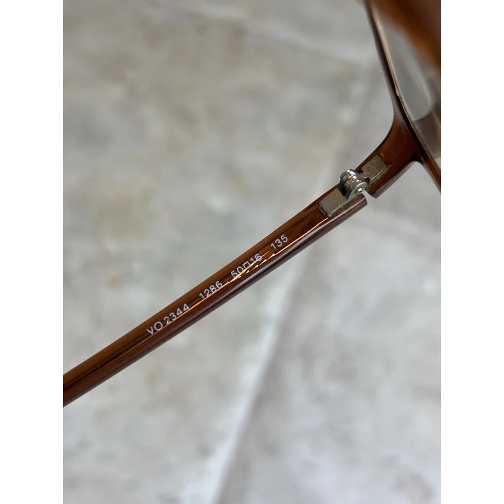 ⭐️Vintage Vogue VO2344 Eyeglasses Frame Brown Acetate⭐️Italy 50 16 135⭐️